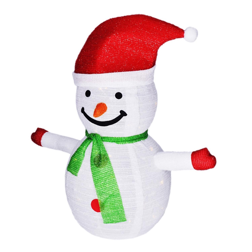 Brilagi - Decoração exterior de Natal LED 40xLED/3xAA IP44 boneco de neve