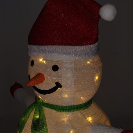 Brilagi - Decoração exterior de Natal LED 40xLED/3xAA IP44 boneco de neve
