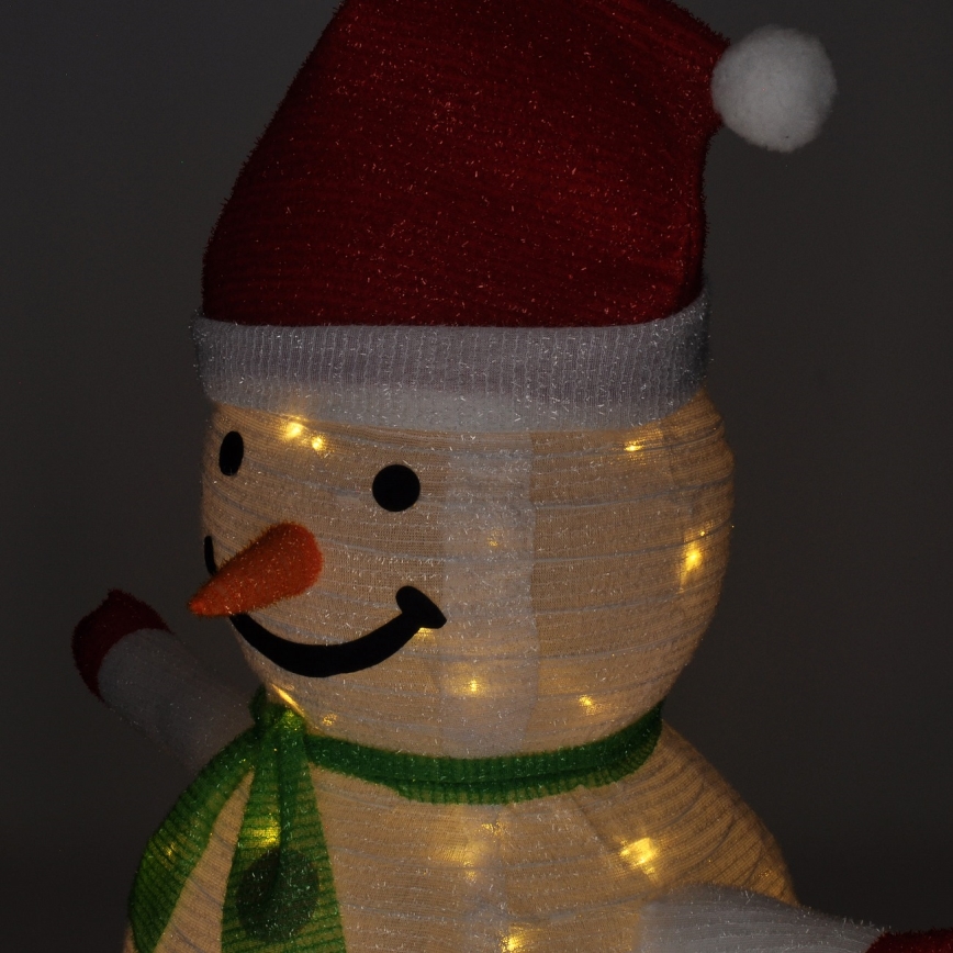 Brilagi - Decoração exterior de Natal LED 40xLED/3xAA IP44 boneco de neve