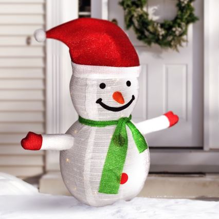 Brilagi - Decoração exterior de Natal LED 40xLED/3xAA IP44 boneco de neve