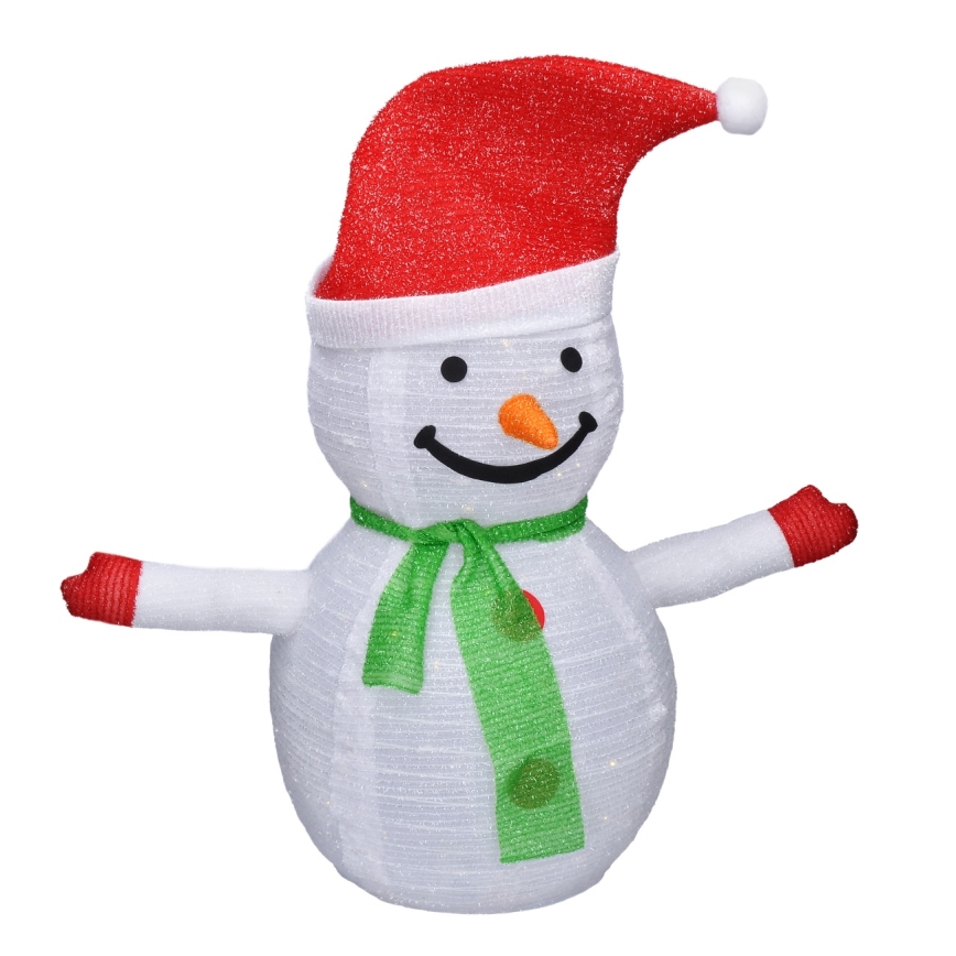 Brilagi - Decoração exterior de Natal LED 40xLED/3xAA IP44 boneco de neve