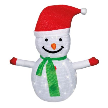 Brilagi - Decoração exterior de Natal LED 40xLED/3xAA IP44 boneco de neve