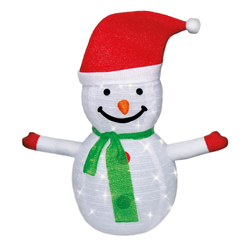 Brilagi - Decoração exterior de Natal LED 40xLED/3xAA IP44 boneco de neve