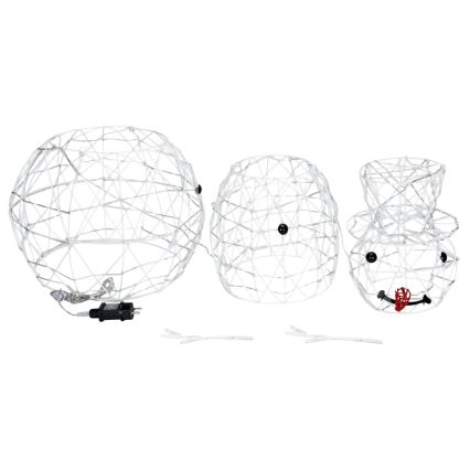 Brilagi - Decoração LED de Natal para exterior 3,6W/31/230V 6500K 120 cm IP44 boneco de neve