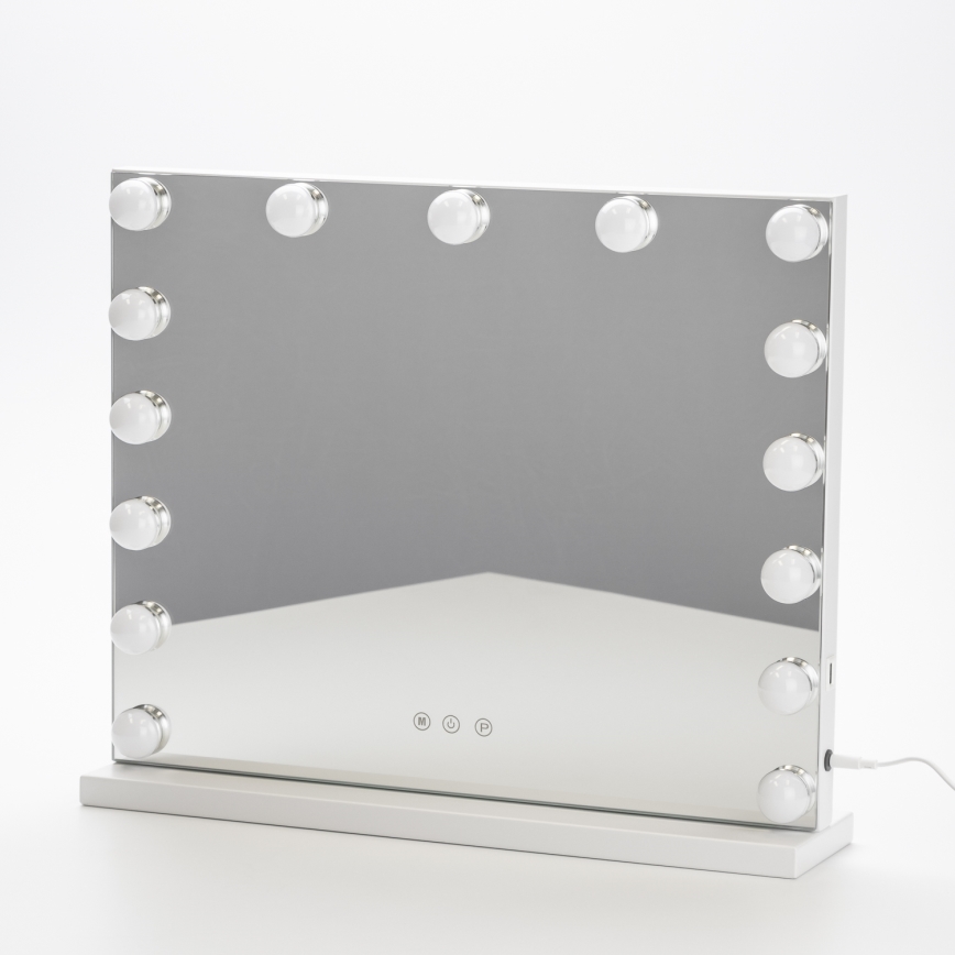 Brilagi - Espelho de maquilhagem LED regulável HOLLYWOOD LED/15W/230V 3000/4000/6500K