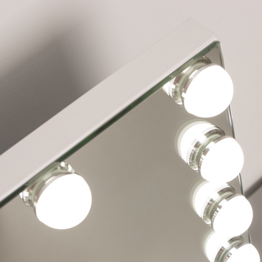 Brilagi - Espelho de maquilhagem LED regulável HOLLYWOOD LED/15W/230V 3000/4000/6500K