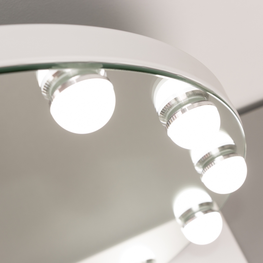 Brilagi - Espelho de maquilhagem LED regulável HOLLYWOOD LED/12W/230V 3000/4000/6500K