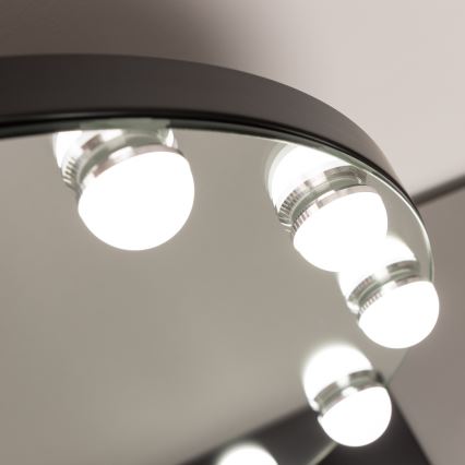Brilagi - Espelho de maquilhagem LED regulável HOLLYWOOD LED/12W/230V 3000/4000/6500K