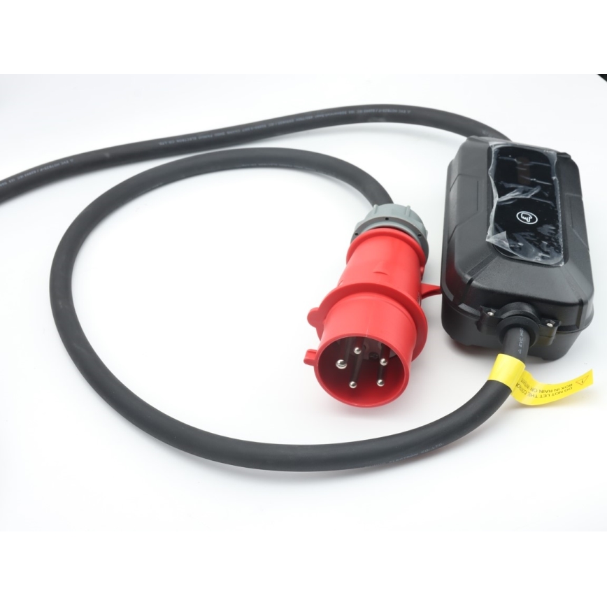 Brilagi - Estação de carregamento portátil para veículos elétricos FAST AC Tipo 2 16A/380V 11kW + ficha 230V, 3,7kW 5m + caso