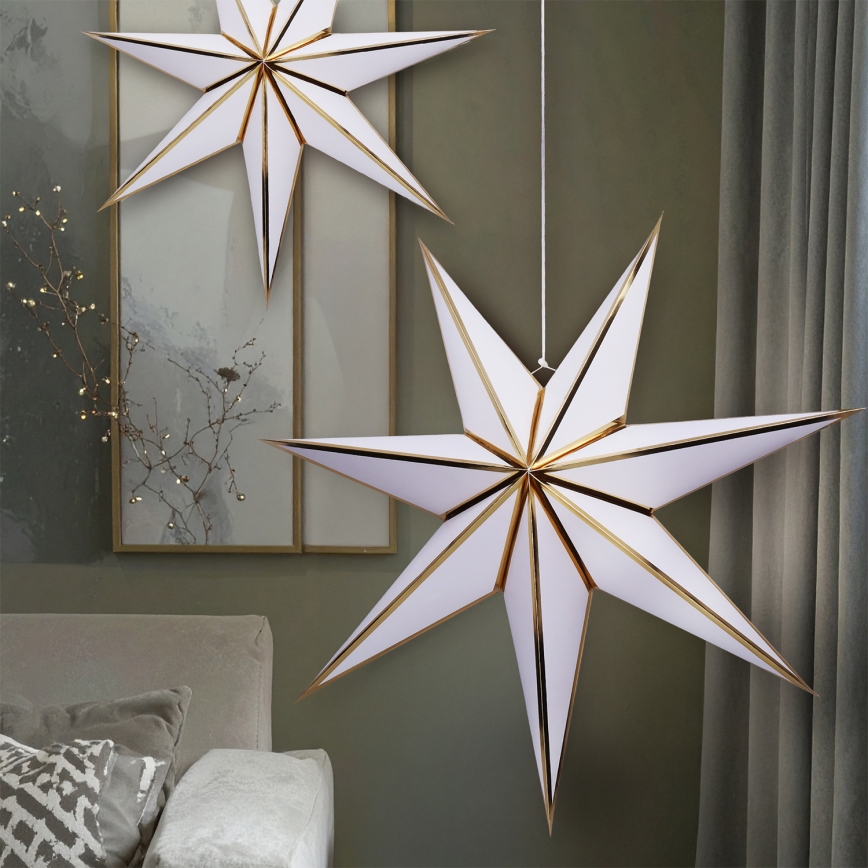 Brilagi - Estrela decorativa de Natal LED/2xAA