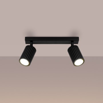 Brilagi - Foco CRESTO 2xGU10/10W/230V preto