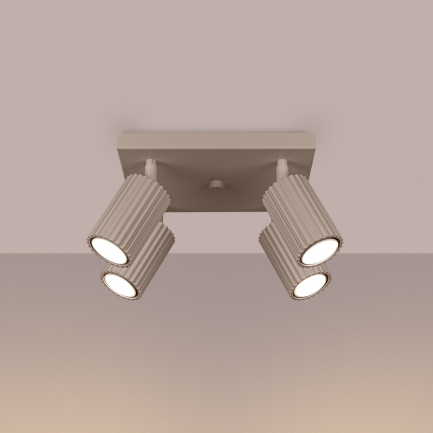 Brilagi - Foco CRESTO 4xGU10/10W/230V taupe