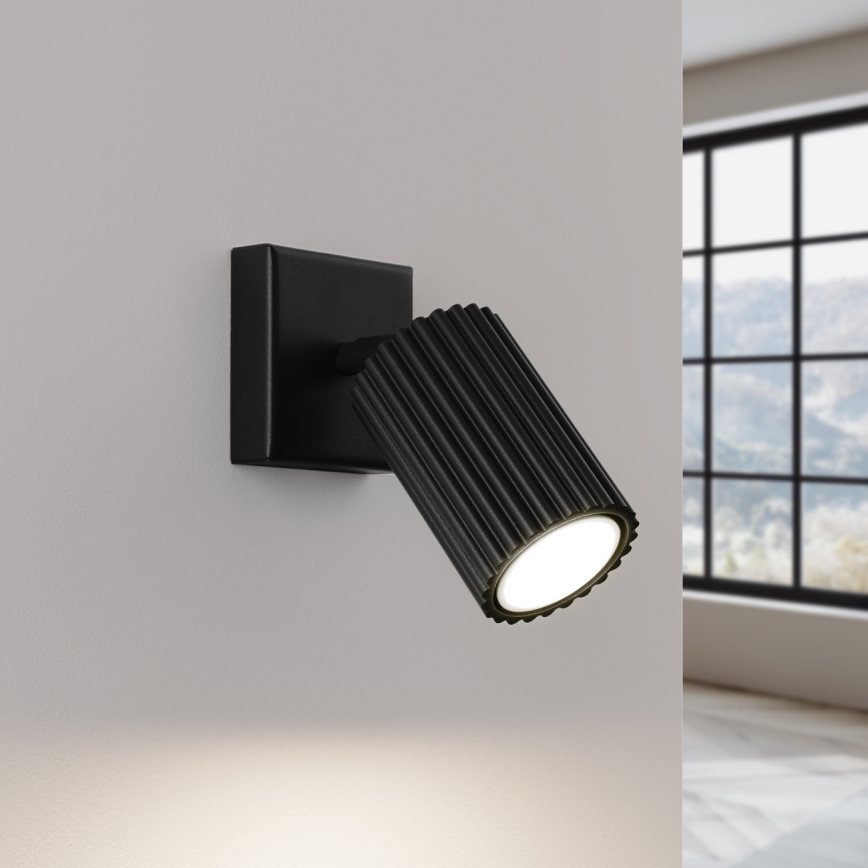 Brilagi - Foco de parede CRESTO 1xGU10/10W/230V preto
