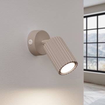 Brilagi - Foco de parede CRESTO 1xGU10/10W/230V taupe