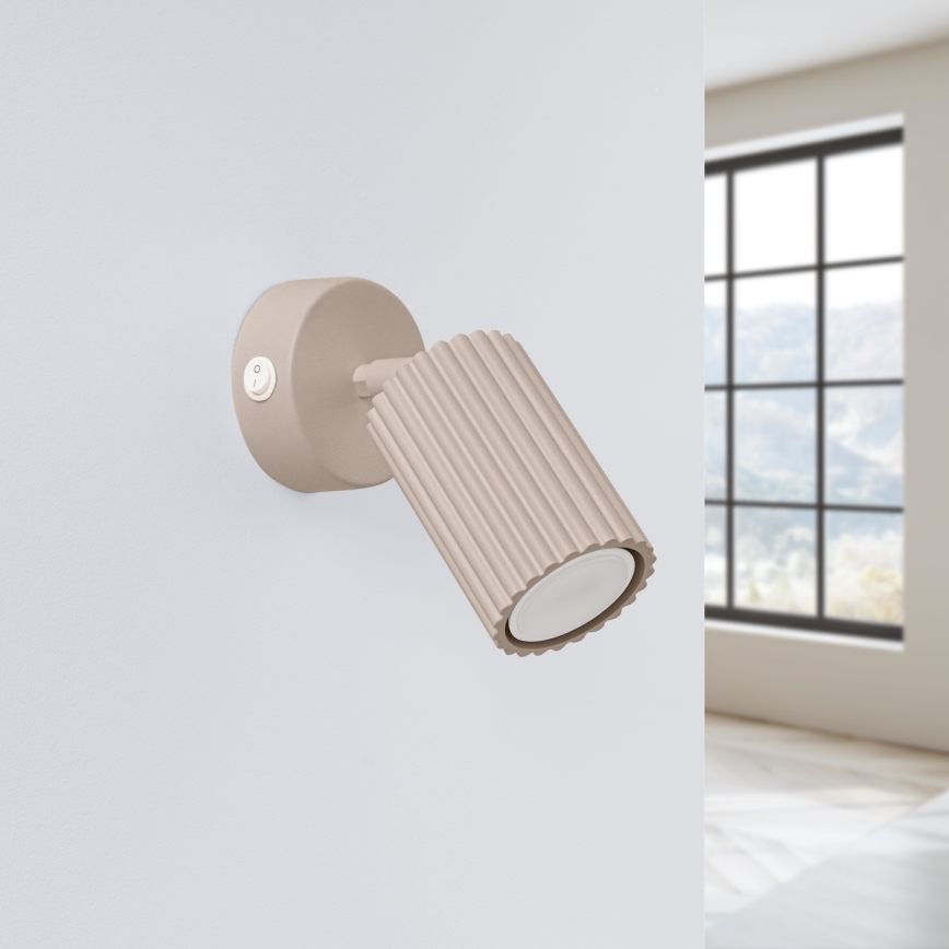 Brilagi - Foco de parede CRESTO 1xGU10/10W/230V taupe