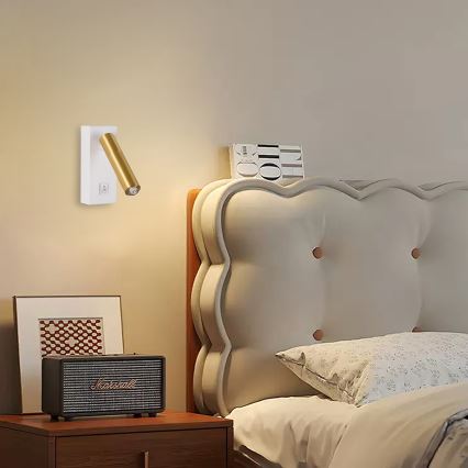 Brilagi - Foco de parede LED com regulação MAYA 1xG9/4W/230V branco/dourado 2700-6500K Wi-Fi Tuya