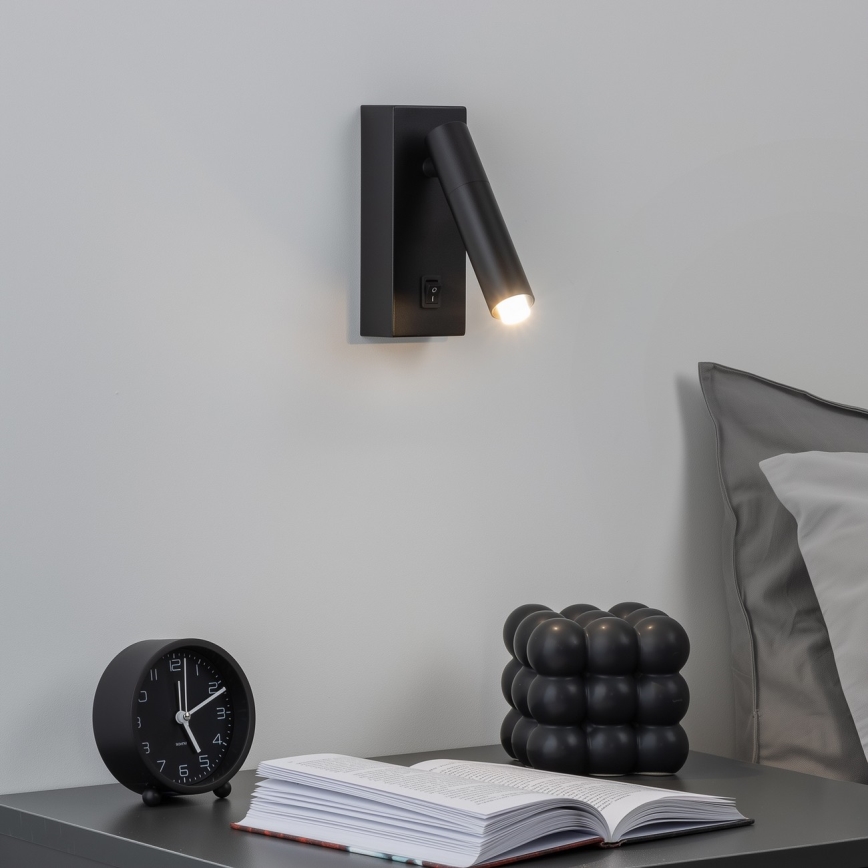 Brilagi - Foco de parede LED com regulação MAYA 1xG9/4W/230V preto 2700-6500K Wi-Fi Tuya
