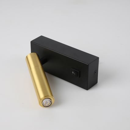 Brilagi - Foco de parede LED com regulação MAYA 1xG9/4W/230V preto/dourado 2700-6500K Wi-Fi Tuya