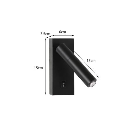 Brilagi - Foco de parede LED com regulação MAYA 1xG9/4W/230V preto 2700-6500K Wi-Fi Tuya