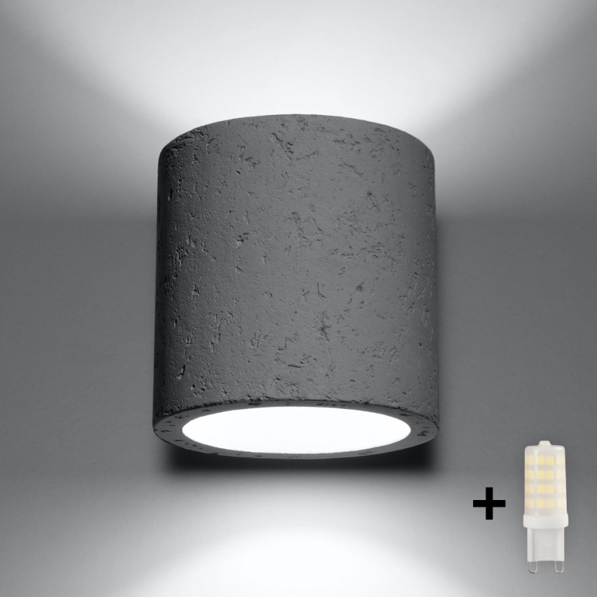 Brilagi -  Foco de parede LED FRIDA 1xG9/3,5W/230V betão