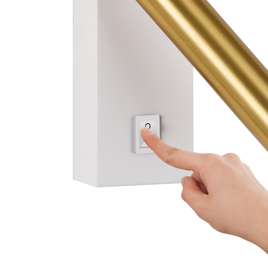 Brilagi - Foco de parede LED MAYA LED/3W/230V 4000K branco/dourado