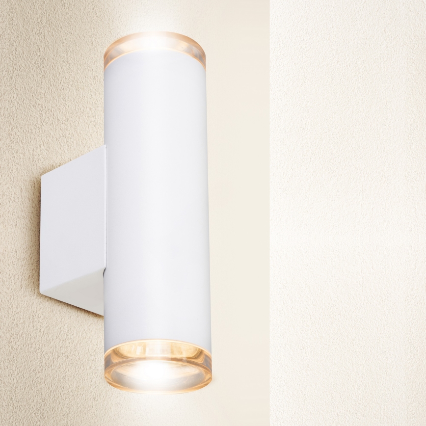 Brilagi - Foco de parede para casa de banho SELE AQUA 4xGU10/30W/230V IP44 branco
