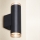 Brilagi - Foco de parede para casa de banho SELE AQUA 4xGU10/30W/230V IP44 preto