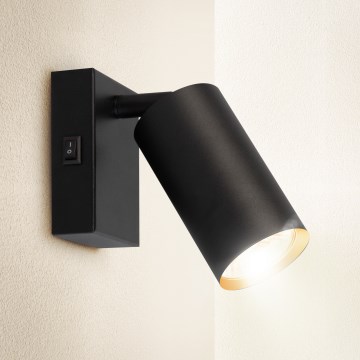 Brilagi - Foco de parede SELE 1xGU10/30W/230V preto/dourado