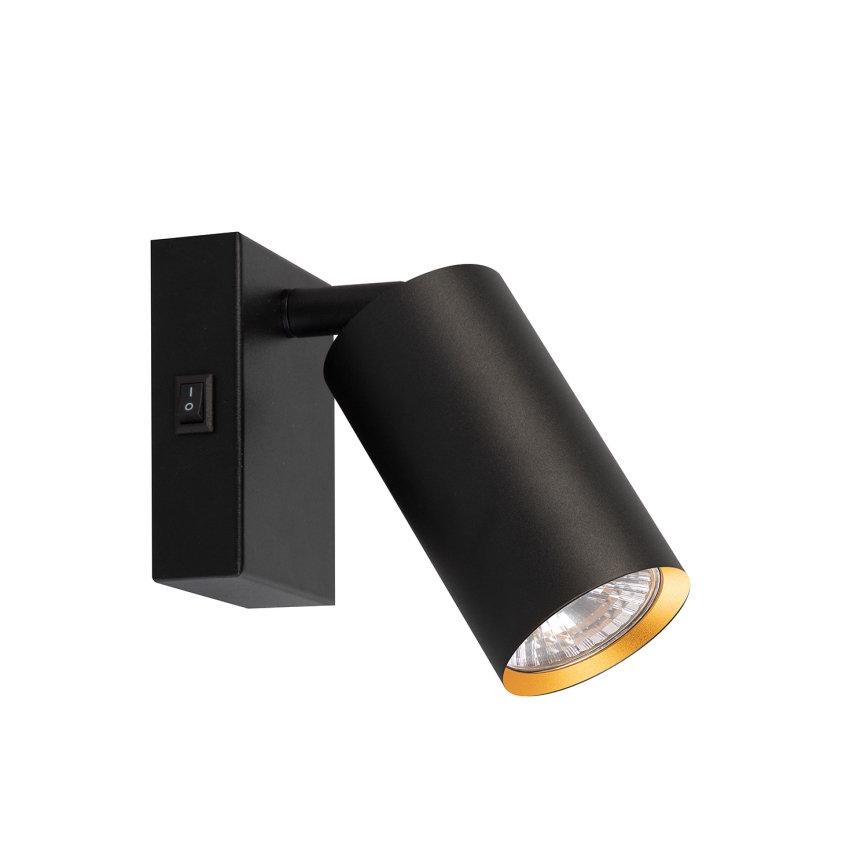 Brilagi - Foco de parede SELE 1xGU10/30W/230V preto/dourado