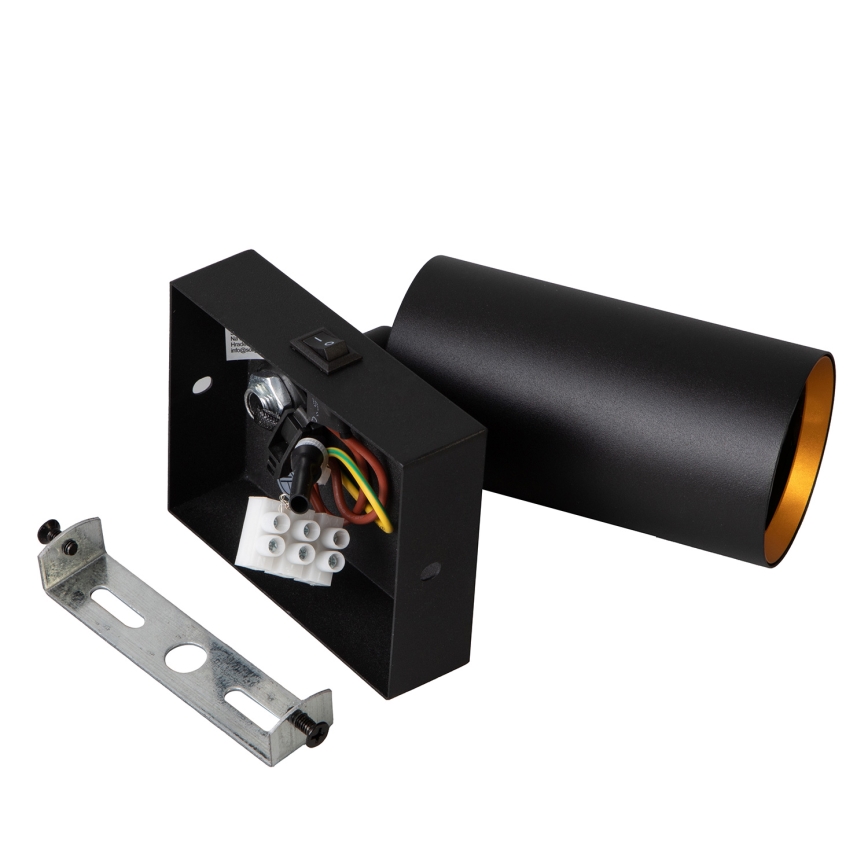 Brilagi - Foco de parede SELE 1xGU10/30W/230V preto/dourado