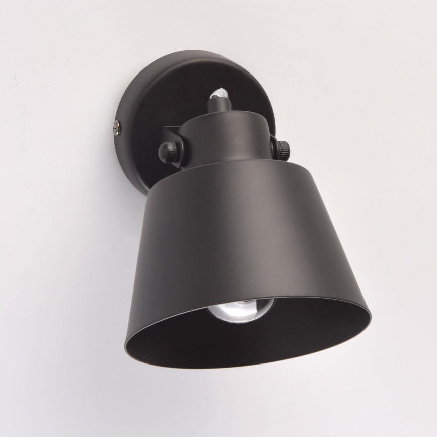 Brilagi - Foco de parede TECHNO 1xE27/60W/230V preto