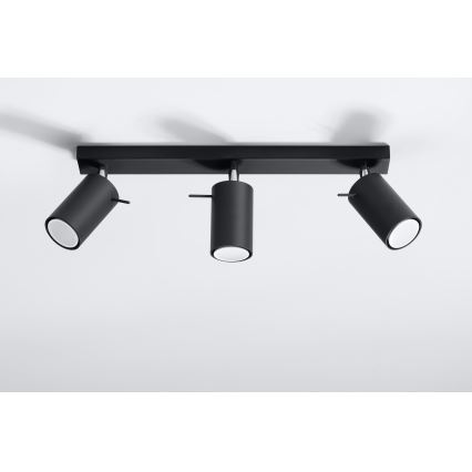 Brilagi -  Foco LED ASMUS 3xGU10/7W/230V preto