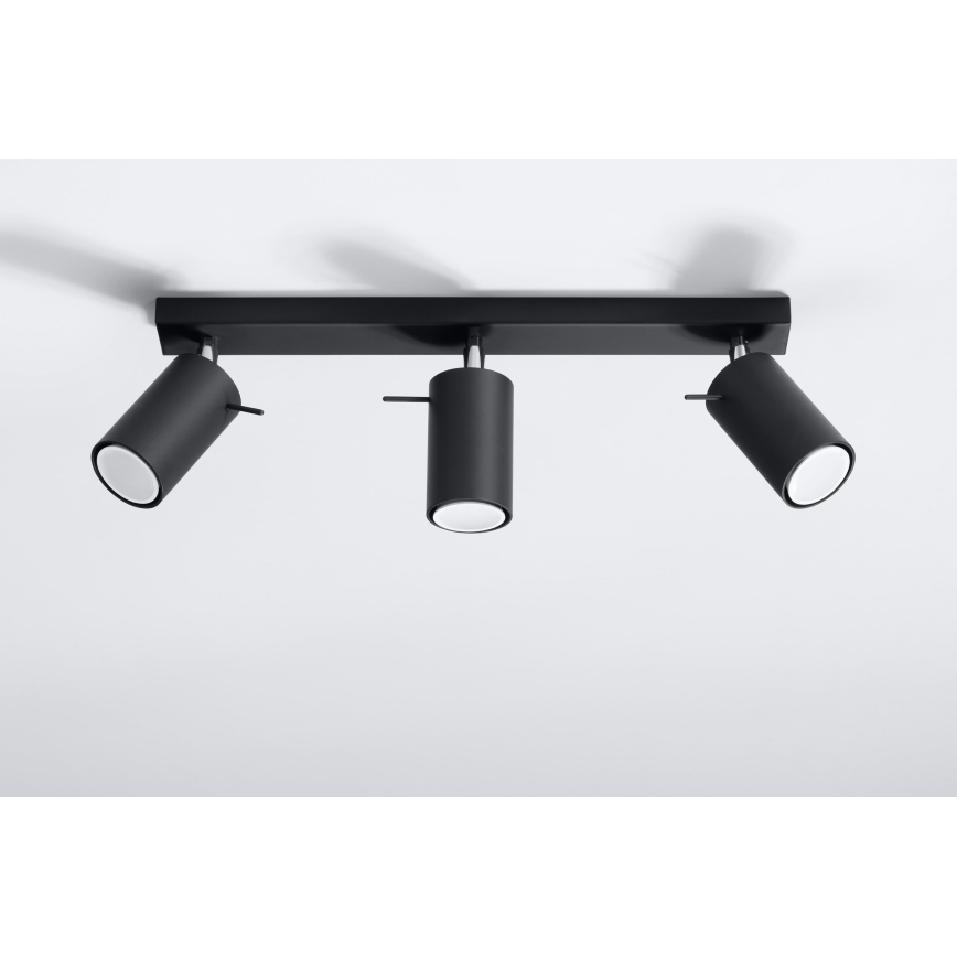 Brilagi -  Foco LED ASMUS 3xGU10/7W/230V preto
