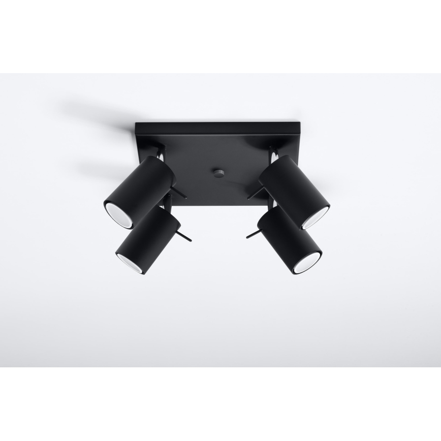 Brilagi -  Foco LED ASMUS 4xGU10/7W/230V preto