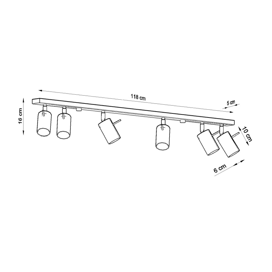Brilagi -  Foco LED ASMUS 6xGU10/7W/230V branco