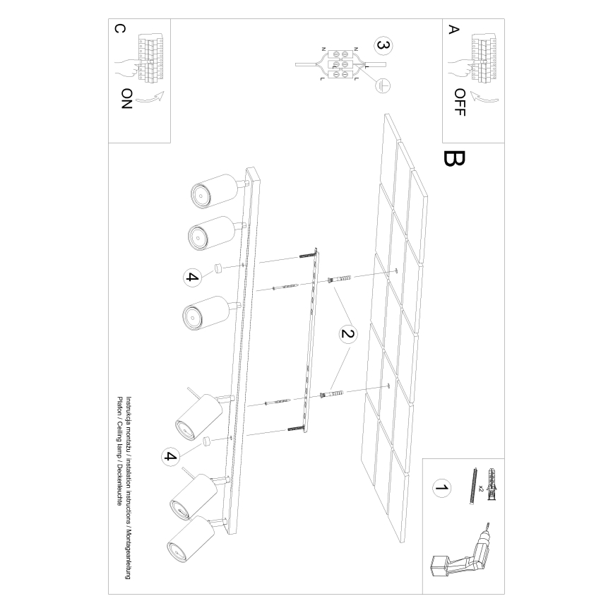 Brilagi -  Foco LED ASMUS 6xGU10/7W/230V branco