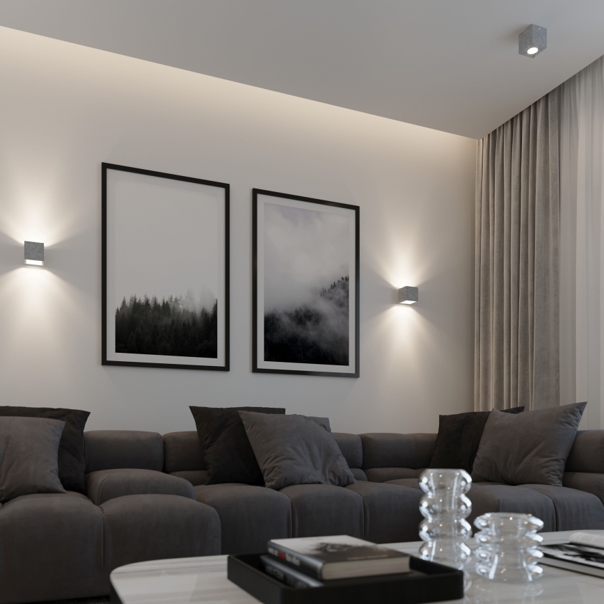 Brilagi -  Foco LED MURO 1xGU10/7W/230V betão