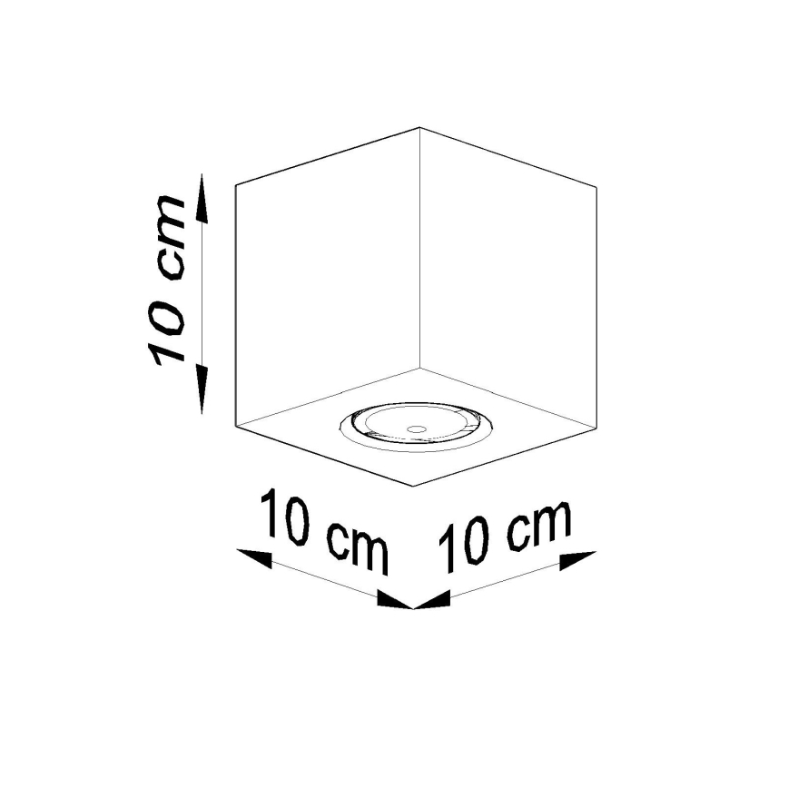 Brilagi -  Foco LED MURO 1xGU10/7W/230V betão