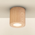 Brilagi - Foco para casa de banho MIA 1xGU10/30W/230V 84x80 mm decoração em carvalho IP44