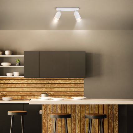 Brilagi - Foco para casa de banho SELE 2xGU10/30W/230V IP44 branco