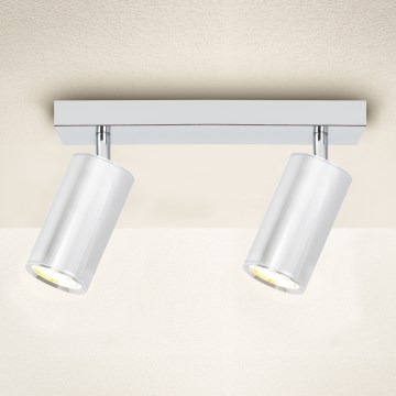 Brilagi - Foco para casa de banho SELE 2xGU10/30W/230V IP44 cromado brilhante