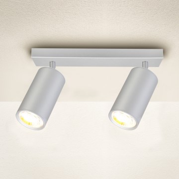 Brilagi - Foco para casa de banho SELE 2xGU10/30W/230V IP44 prateado