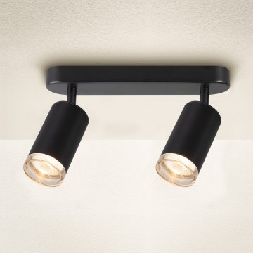 Brilagi - Foco para casa de banho SELE 2xGU10/30W/230V IP44 preto