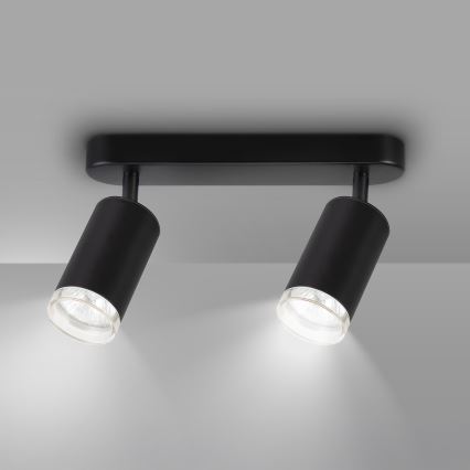 Brilagi - Foco para casa de banho SELE 2xGU10/30W/230V IP44 preto