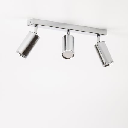 Brilagi - Foco para casa de banho SELE 3xGU10/30W/230V IP44 cromado brilhante