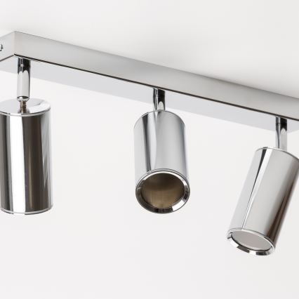 Brilagi - Foco para casa de banho SELE 3xGU10/30W/230V IP44 cromado brilhante