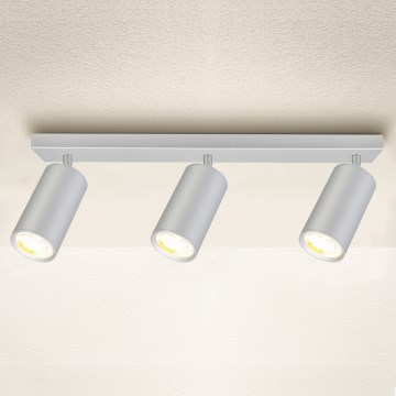 Brilagi - Foco para casa de banho SELE 3xGU10/30W/230V IP44 prateado
