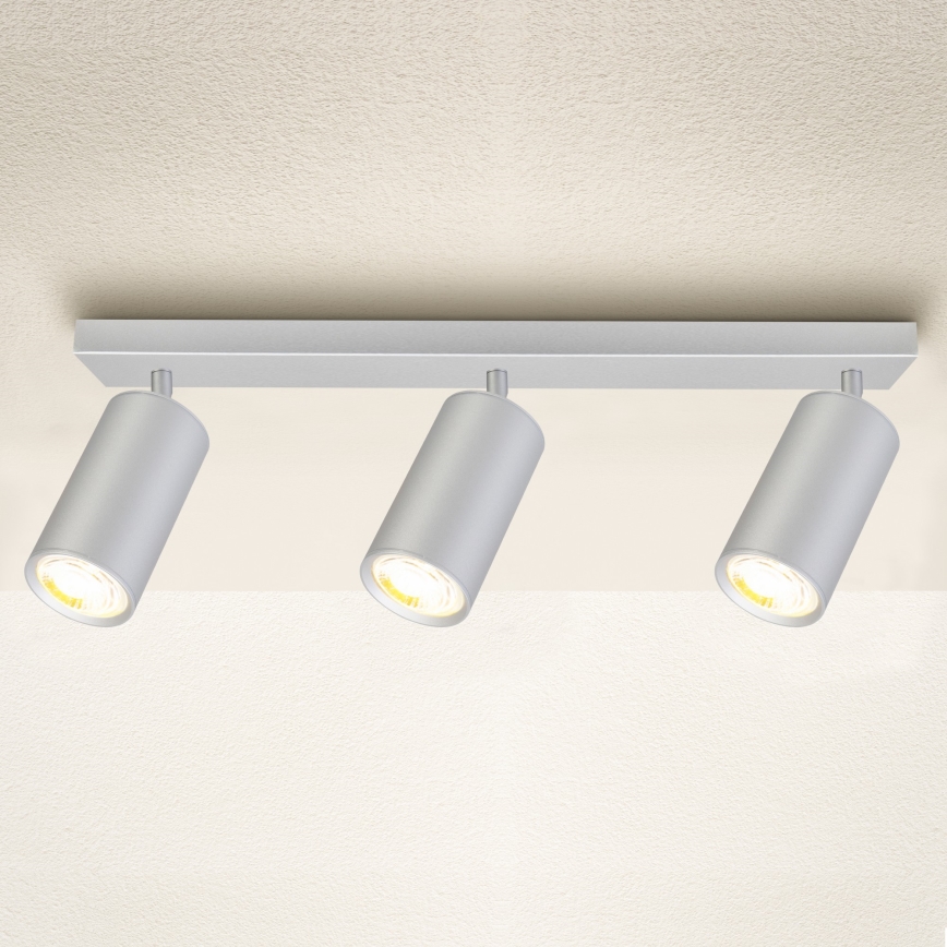 Brilagi - Foco para casa de banho SELE 3xGU10/30W/230V IP44 prateado