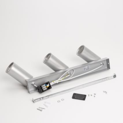 Brilagi - Foco para casa de banho SELE 3xGU10/30W/230V IP44 prateado