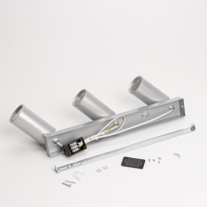 Brilagi - Foco para casa de banho SELE 3xGU10/30W/230V IP44 prateado